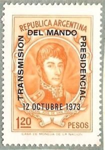 Transmision of the Presidential Mandate, overprint