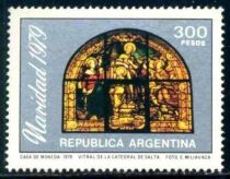 Christmas - Stained glasses of the Cathedral of Salta