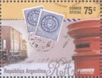 Stamps from Argentina, mailbox