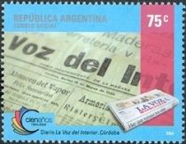 Centenary of newspaper "La Voz del Interior", Córdoba