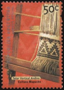 Mapuche Culture, Andean Vertical Loom - Security mark up