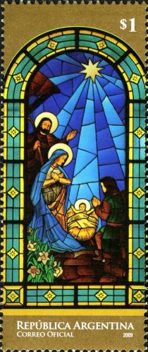 Stained glass of St. Joseph parish