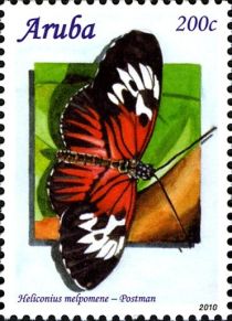 Postman Butterfly (Heliconius melpomene)