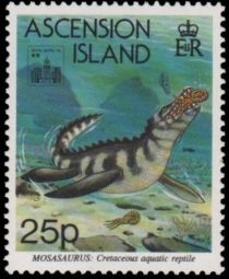 Mosasaurus - overprint