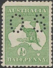 Kangaroo and Map, Perforated OS