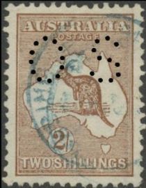 Kangaroo and Map, Perforated OS