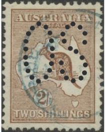 Kangaroo and Map, Perforated OS