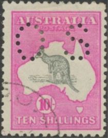 Kangaroo and Map, Perforated OS