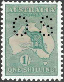 Kangaroo and Map, Perforated OS