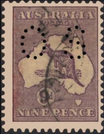 Kangaroo and Map, Perforated OS