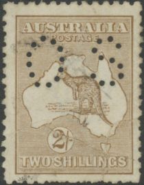 Kangaroo and Map, Perforated OS