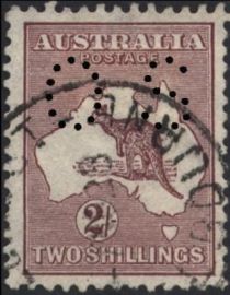 Kangaroo and Map, Perforated OS