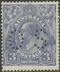 King George V, Die I and Perforated OS