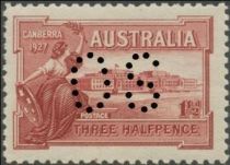 Opening of Parliament House, Perforated OS