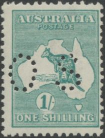 Kangaroo and Map, Perforated OS