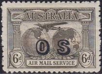 Kingsford-Smith's World Flights, Overprinted OS