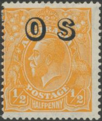 King George V, Overprinted OS