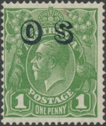 King George V, Overprinted OS