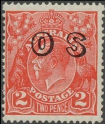 King George V, Overprinted OS