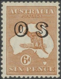 Kangaroo and Map, Overprinted OS