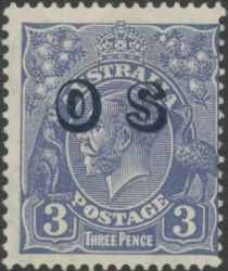 King George V, Overprinted OS