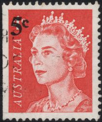 Queen Elizabeth II 5c Surcharge - I(L)