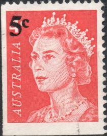 Queen Elizabeth II 5c Surcharge - I(BR)