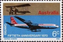 QANTAS Aircraft - Boeing 707 and Avro 504