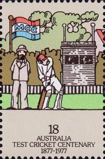 Australia Test Cricket- Umpire and batsman