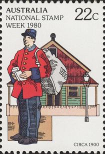 National Stamp Week- Postman