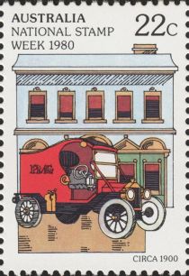 National Stamp Week- Ford Model T Mail Van