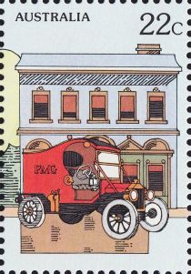 National Stamp Week- Ford Model T Mail Van