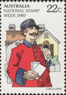 National Stamp Week- Postman and Letters