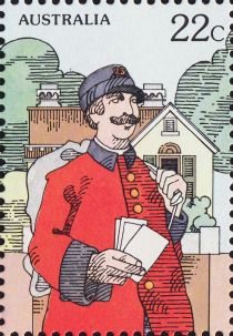 National Stamp Week- Postman and Letters