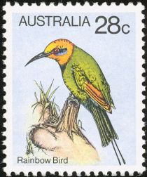 Rainbow Bird (Merops ornatus)