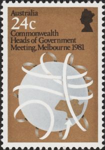 Globe depicting Australia