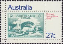 Sydney Harbour Bridge 5/- Stamp of 1932