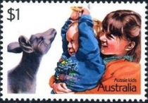 Children with Kangaroo