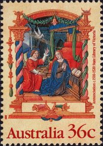 Annunciation (15th cent. Book of Hours)