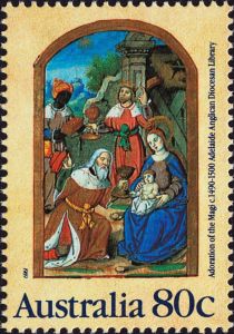 Adoration of the Magi (15 cent. Parisian Book of Hours)