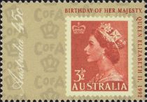 Birthday of Queen Elizabeth II - 1992 (3½d Stamp of 1953)