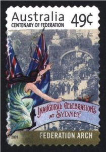 Parade Passing Federation Arch, Sydney