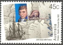 Nicolas Baudin, Kangaroo, “Geographe” (ship) and Map