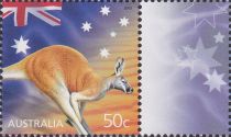 Kangaroo and Flag