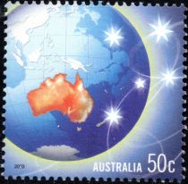 Australia On Globe