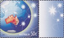 Australia on Globe