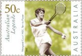 Margaret Court in action