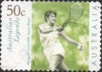 Margaret Court in action