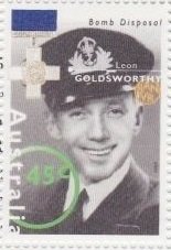 Lt-Cmdr Leon Goldsworthy (1909-1994) and George Cross