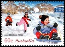 Children Playing in Snow, 1990's